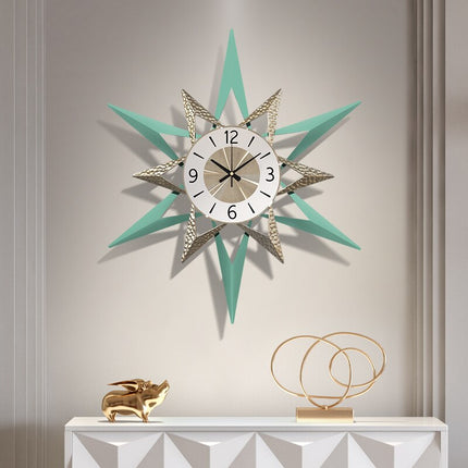 Wanduhr Stern-Design modern für Wohnzimmer