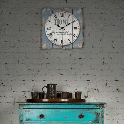 Shabby Chic Wanduhr mit Spruch
