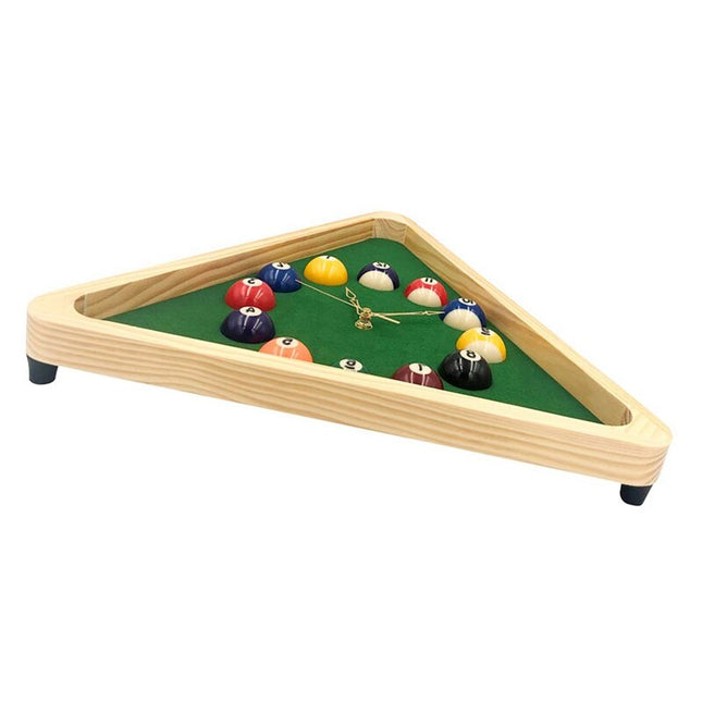 Wanduhr Billard Design aus Holz