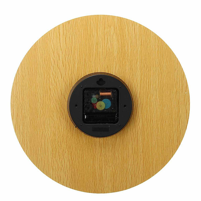 Wanduhr Holz nachleuchtend ohne Ticken