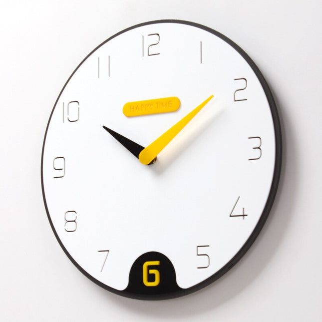 Moderne skandinavische Design Wanduhr rund