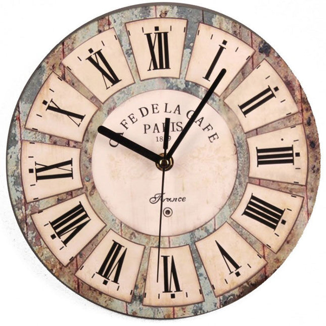 Retro Wanduhr aus Holz Vintage