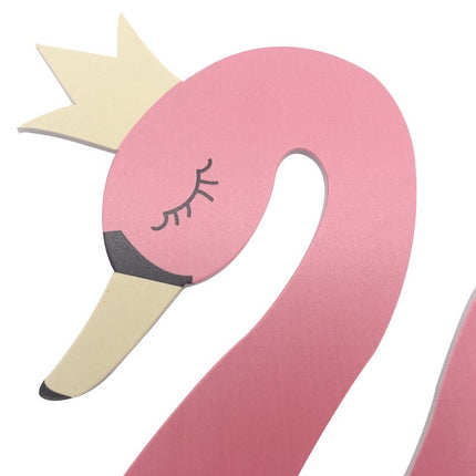 Kinderzimmer Wanduhr in Schwan-Form