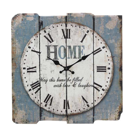 Shabby Chic Wanduhr mit Spruch