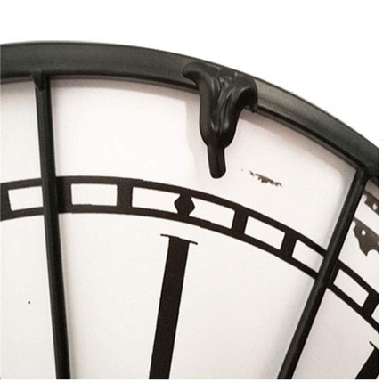 Große weiße Vintage Wanduhr Paris