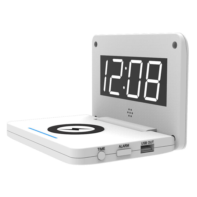 Digitaler Wecker mit kabelloser Ladestation