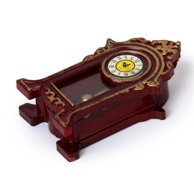 Antike Miniatur Kaminuhr als Tischdeko