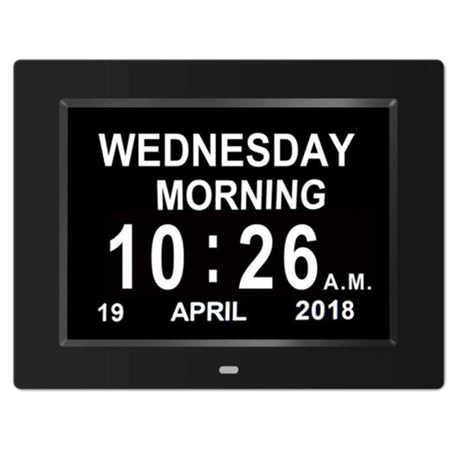 Digitale Seniorenuhr mit Datum und Wochentag