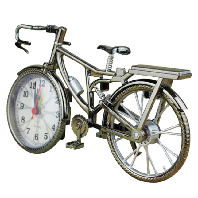 Dekorative Tischuhr in Fahrrad-Form Retro