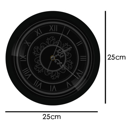Retro Wanduhr römische Ziffern mit LED