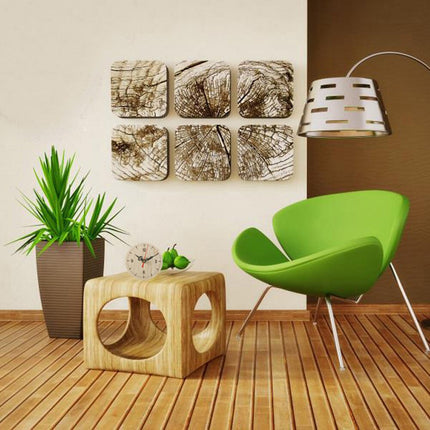 Klassische Vintage Wanduhr aus Holz