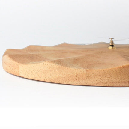 Geometrische Design Wanduhr aus Holz