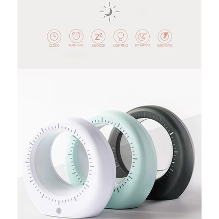 Futuristische Tischuhr mit Mond-Nachtlicht