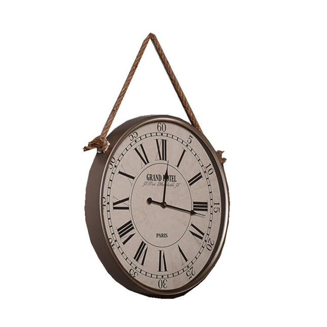 Vintage Hängeuhr mit Seilaufhängung Paris