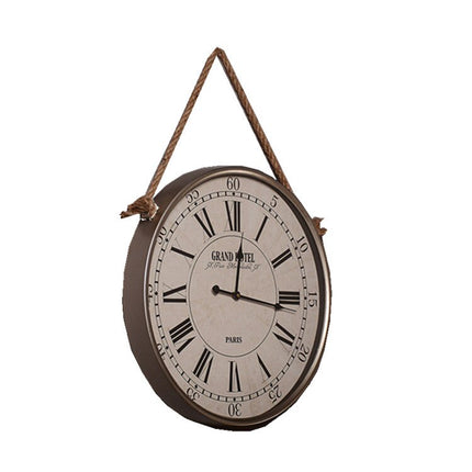 Vintage Hängeuhr mit Seilaufhängung Paris