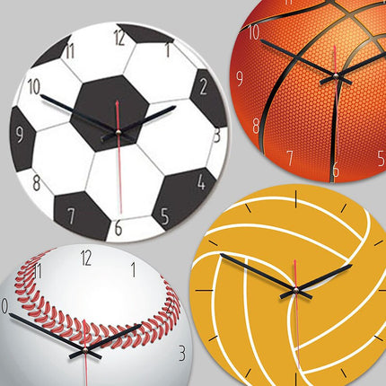 Wanduhr im Volleyball Design für Sportfans