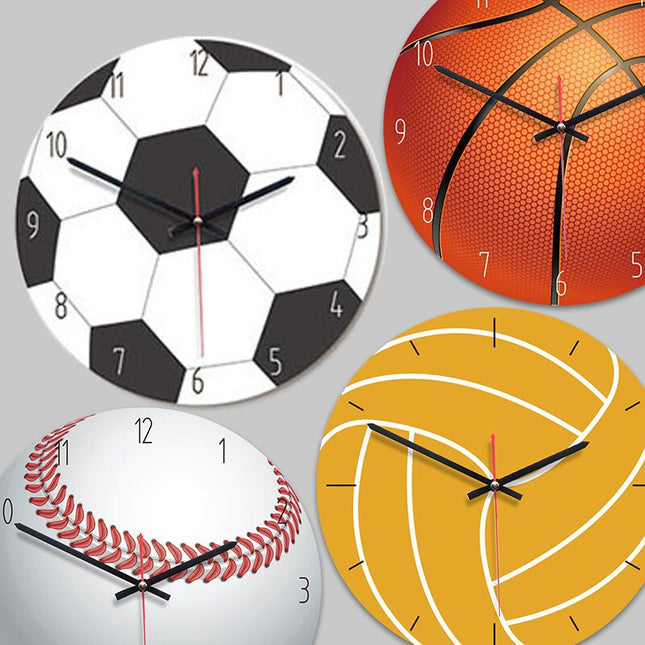 Wanduhr im Volleyball Design für Sportfans