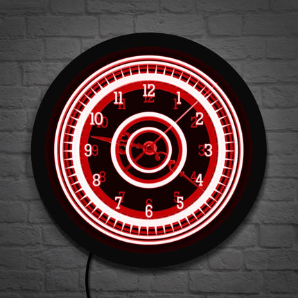 Leuchtende Design Wanduhr für Wohnzimmer
