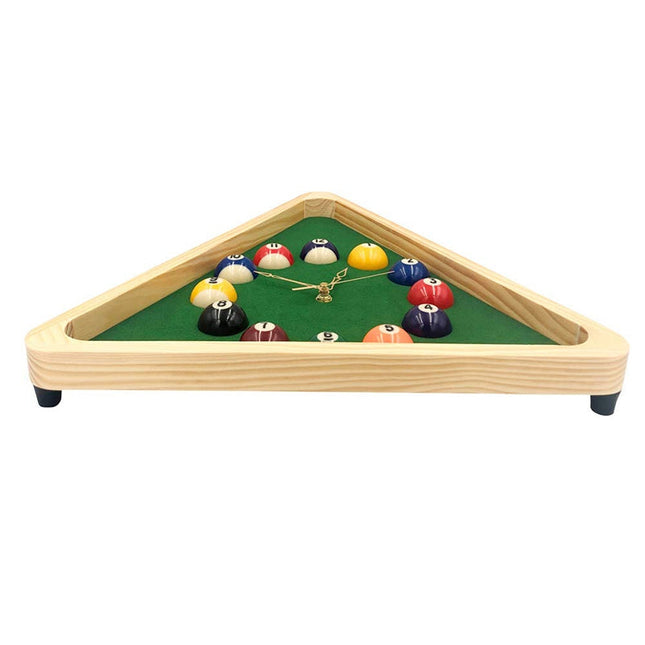 Wanduhr Billard Design aus Holz