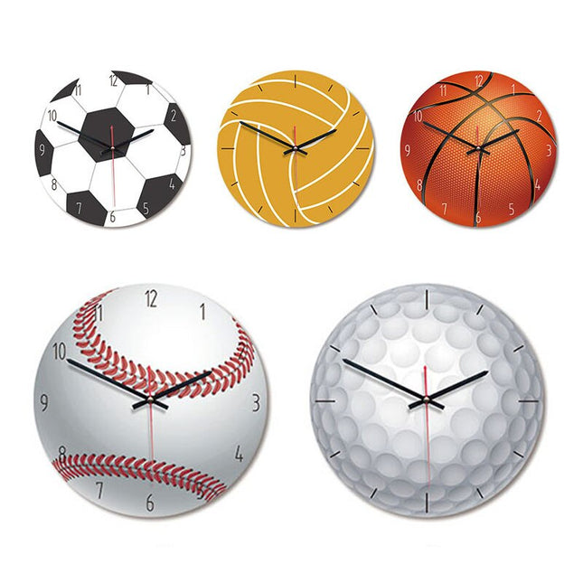 Wanduhr im Volleyball Design für Sportfans