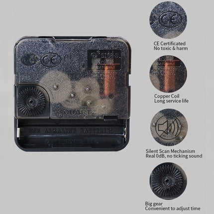 Moderne Glas-Wanduhr mit Galaxie-Motiv