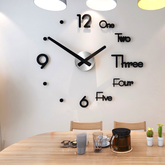 Moderne 3D Wanduhr zum Selbstgestalten