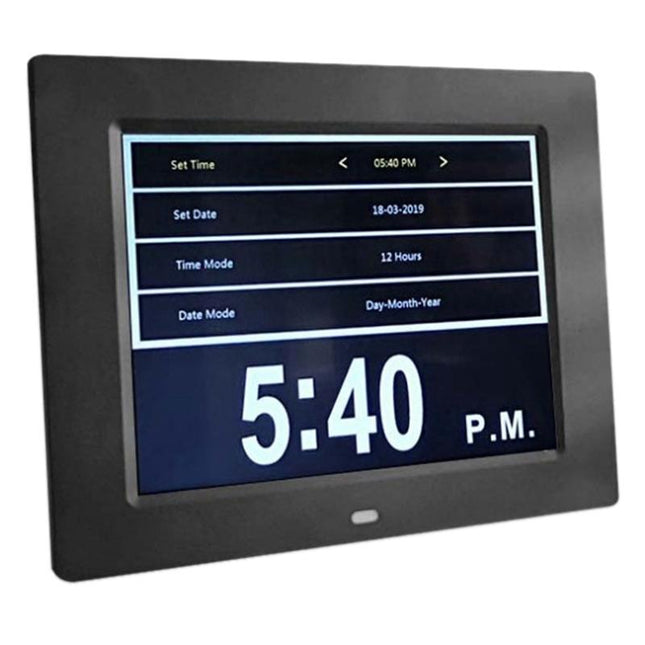 Digitale Seniorenuhr mit Datum und Wochentag