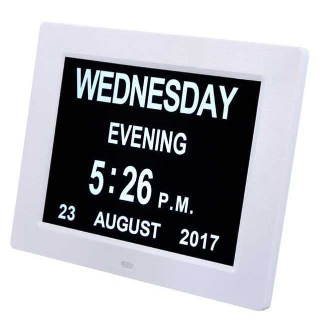Digitale Kalenderuhr für Senioren mit Datum