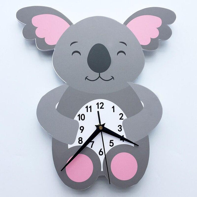 Süße Koala Wanduhr fürs Kinderzimmer