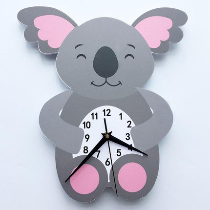 Süße Koala Wanduhr fürs Kinderzimmer