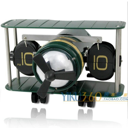 Flip-Uhr im Design eines Flugzeugmotors