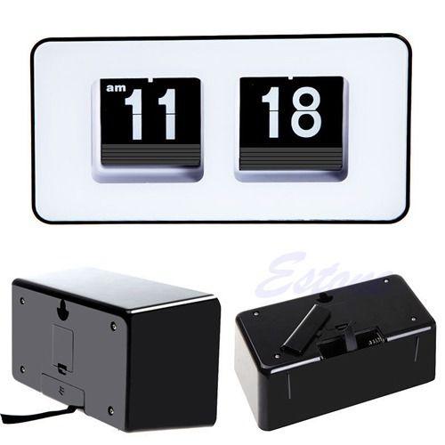 Klassische Retro Flip-Uhr für Tisch
