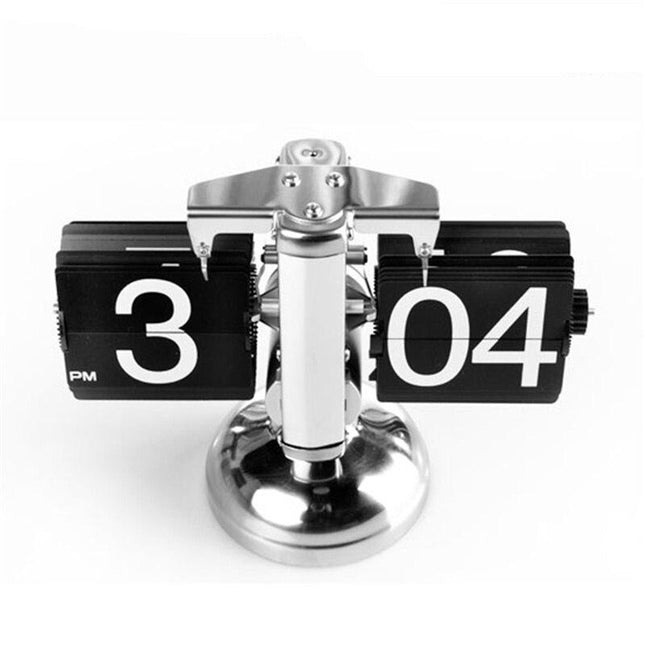 Flip Uhr schwarz weiß Design