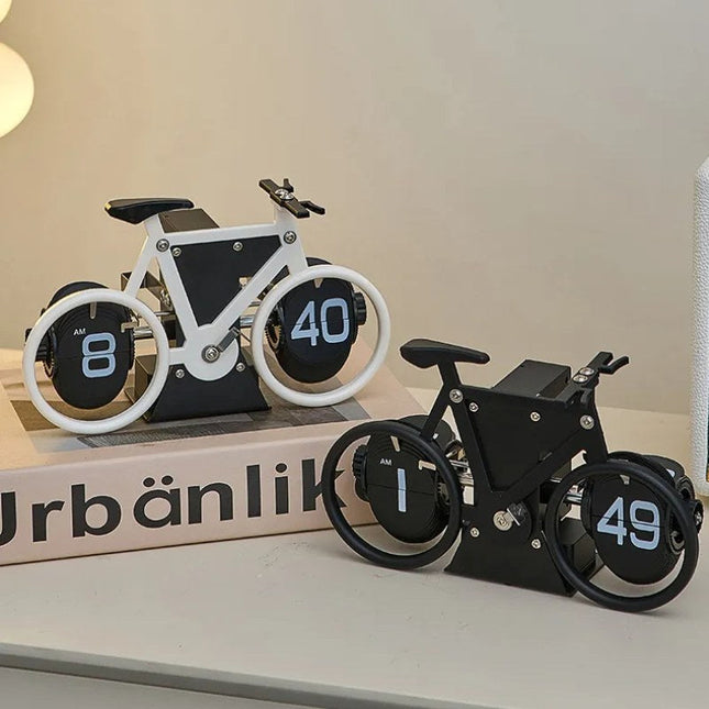 Tischuhr im Retro Fahrrad Design