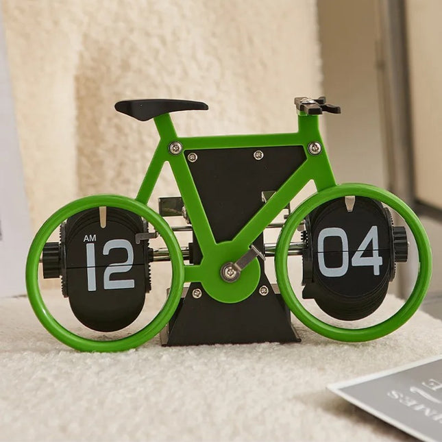 Tischuhr im Retro Fahrrad Design