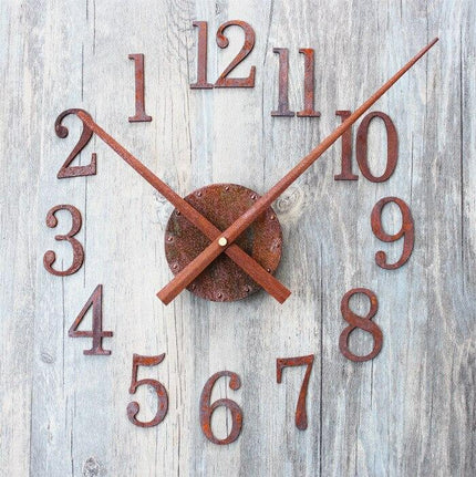 Rückwärtslaufende Wanduhr DIY aus Holz