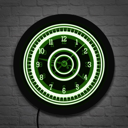 Leuchtende Design Wanduhr für Wohnzimmer