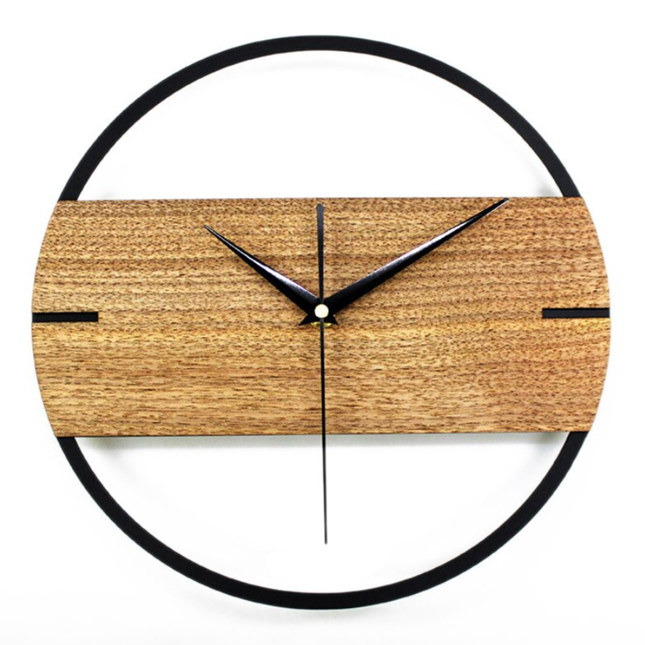 Moderne Design Wanduhr aus Holz