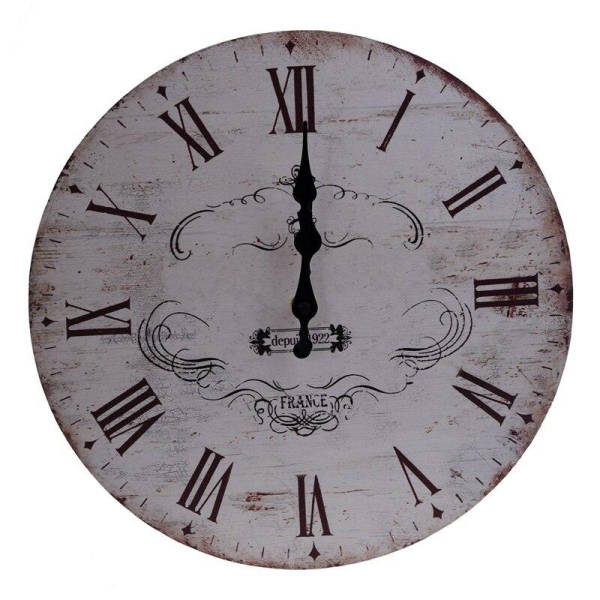 Vintage Wanduhr Holz 35 cm