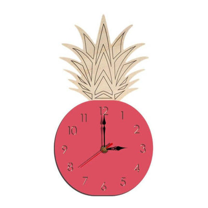 Wanduhr in Ananas Form Holz