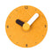 Gelbe Wanduhr