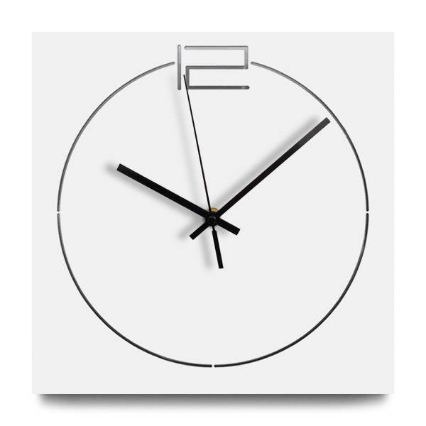 Minimalistische Wanduhr quadratisch modernes Design
