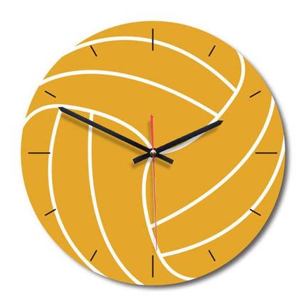 Wanduhr im Volleyball Design für Sportfans