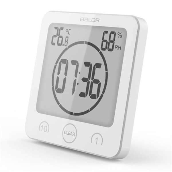Digitale Badezimmeruhr mit Timer Funktion