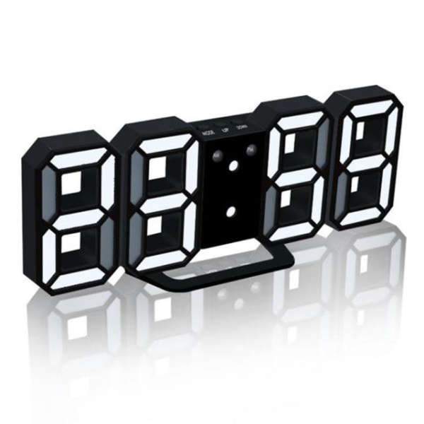 Moderne digitale 3D LED Wanduhr