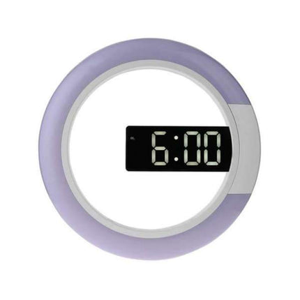 Moderne runde LED Wanduhr Digital