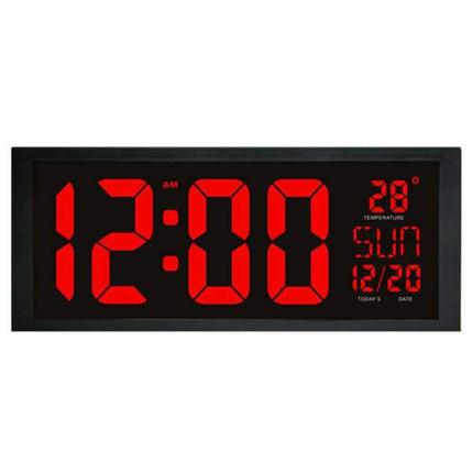 Große kabellose LED Digital-Wanduhr