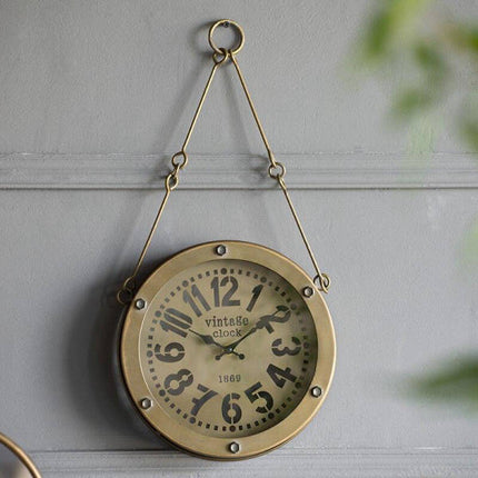 Industrie-Wanduhr zum Aufhängen mit Kette