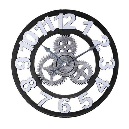 Industrie Wanduhr mit 3D Zahlen