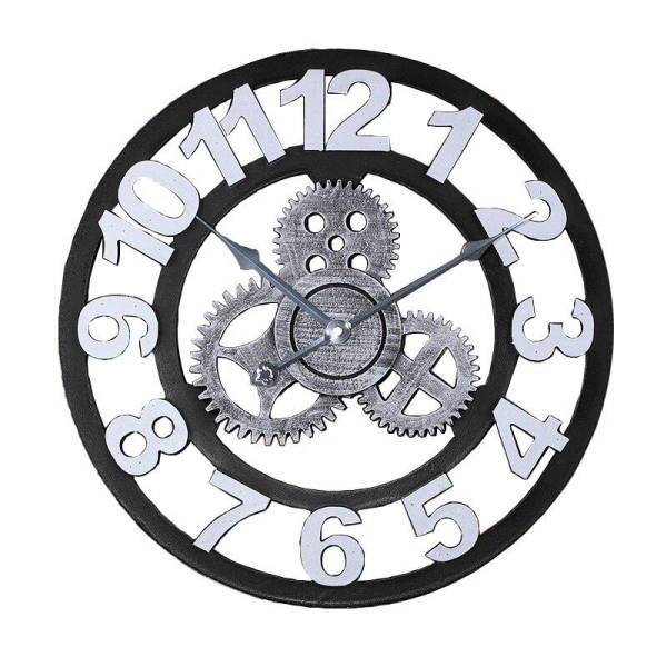 Industrie Wanduhr mit 3D Zahlen